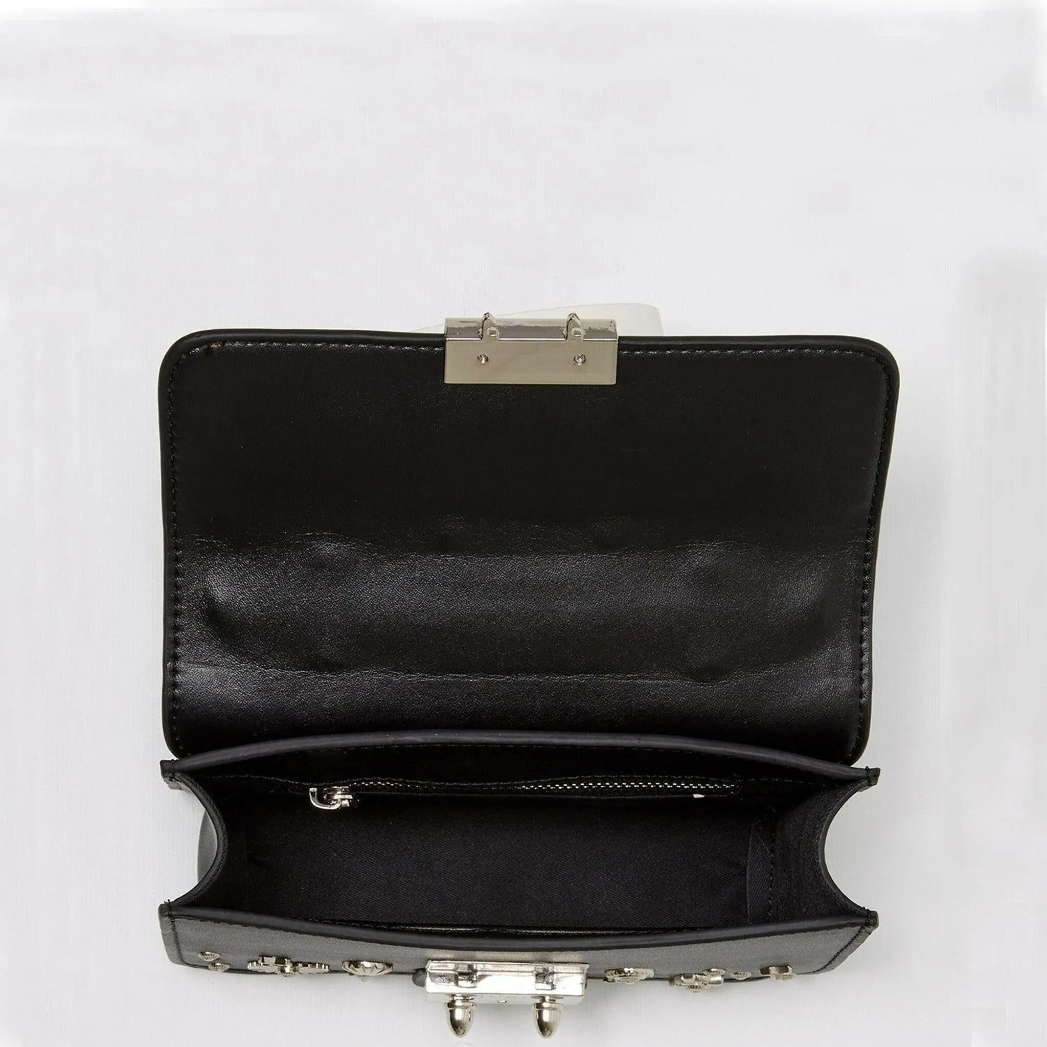 The Hollywood Leather Crossbody in Black