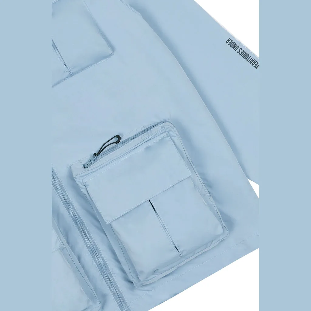 Utility Windbreaker Jacket - Pale Blue