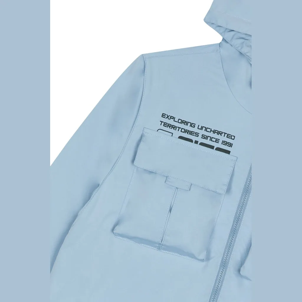 Utility Windbreaker Jacket - Pale Blue