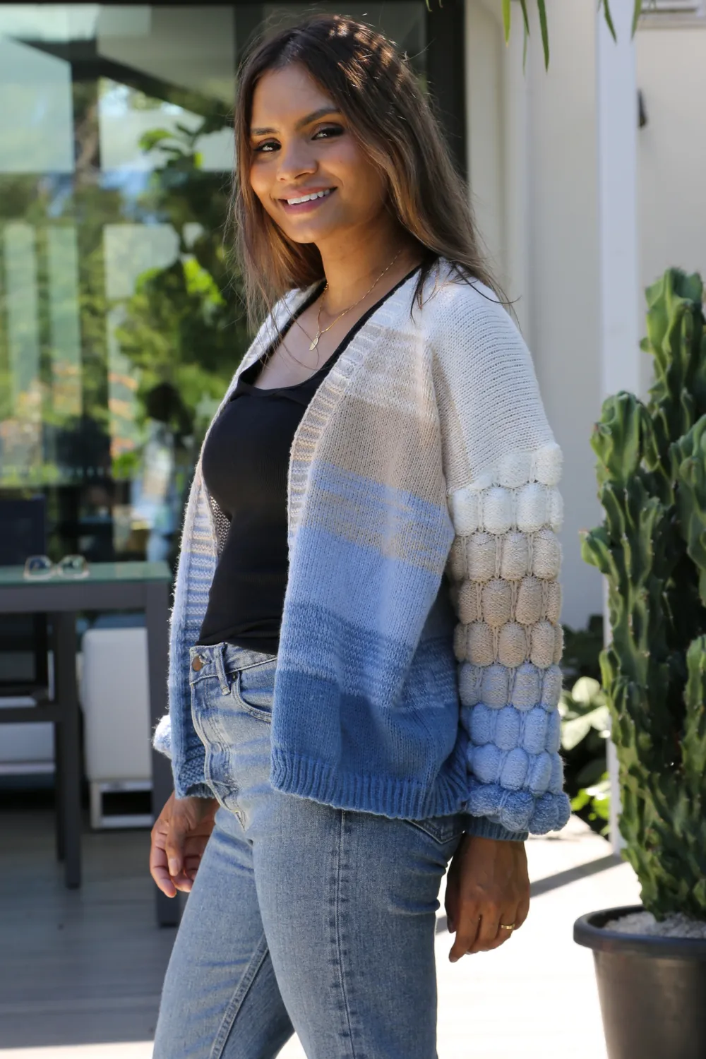 VITORIA Ombre Chunky Knit Cardigan