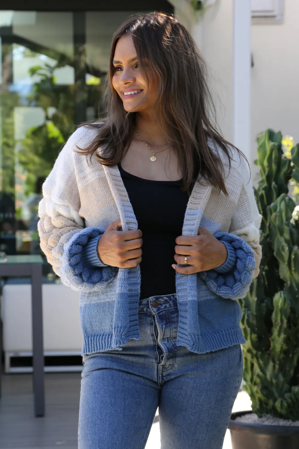 VITORIA Ombre Chunky Knit Cardigan