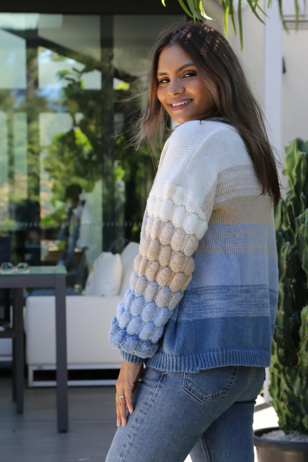 VITORIA Ombre Chunky Knit Cardigan