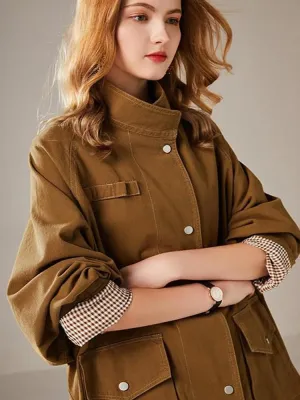 Womens Outdoor Utility Jacket female 2022 spring and autumn Windbreaker