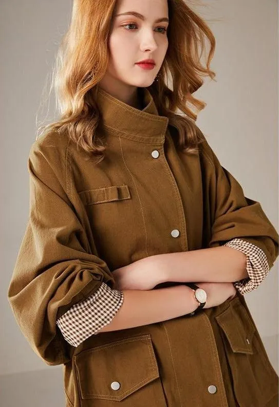 Womens Outdoor Utility Jacket female 2022 spring and autumn Windbreaker