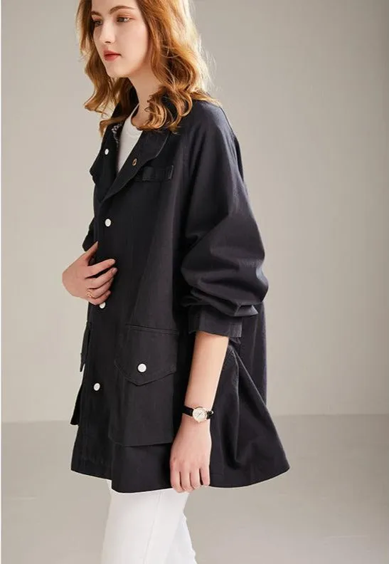 Womens Outdoor Utility Jacket female 2022 spring and autumn Windbreaker