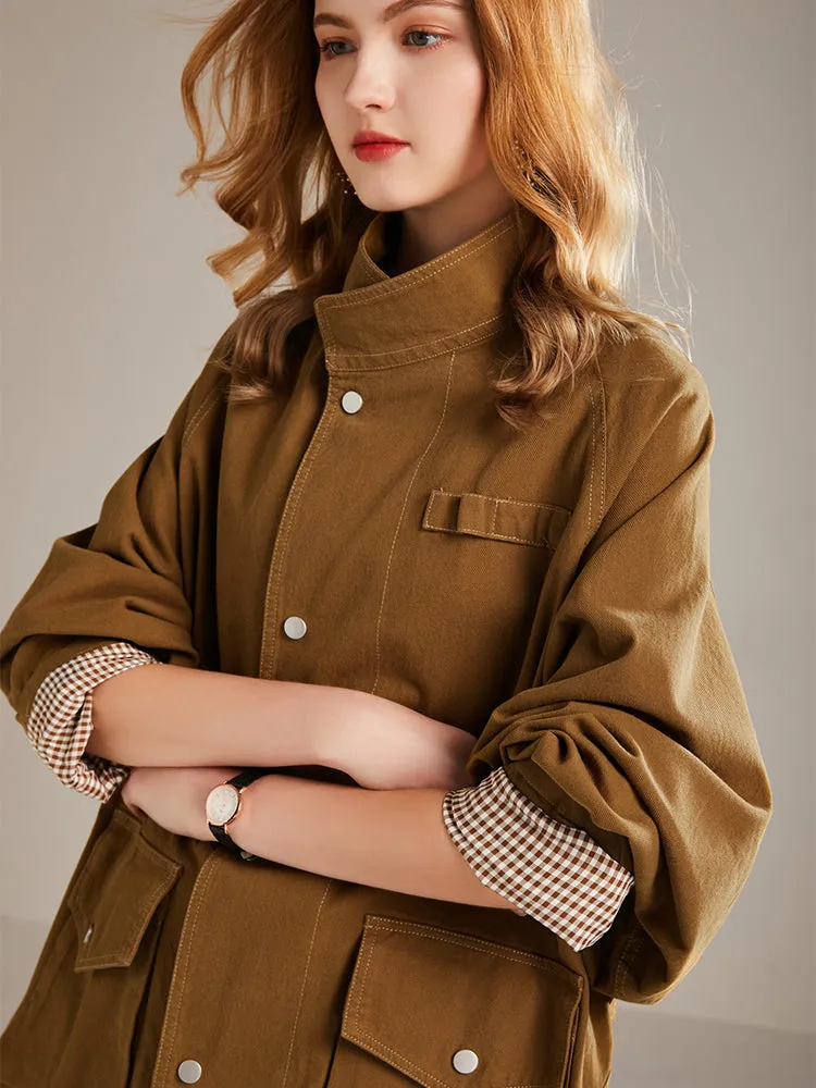 Womens Outdoor Utility Jacket female 2022 spring and autumn Windbreaker