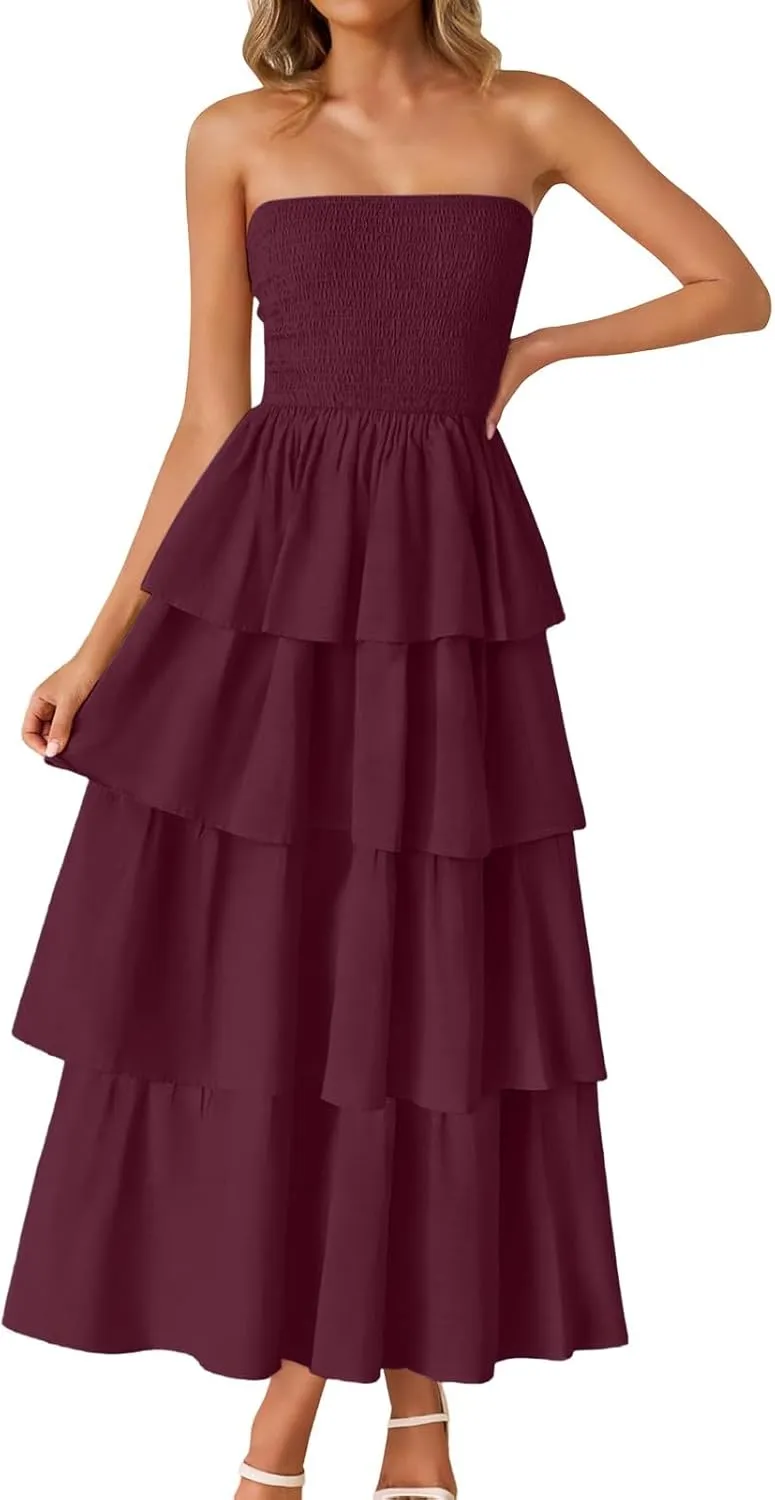 Women's Sexy Tank Top Maxi Long Dress Casual Sleeveless Summer Beach Dress