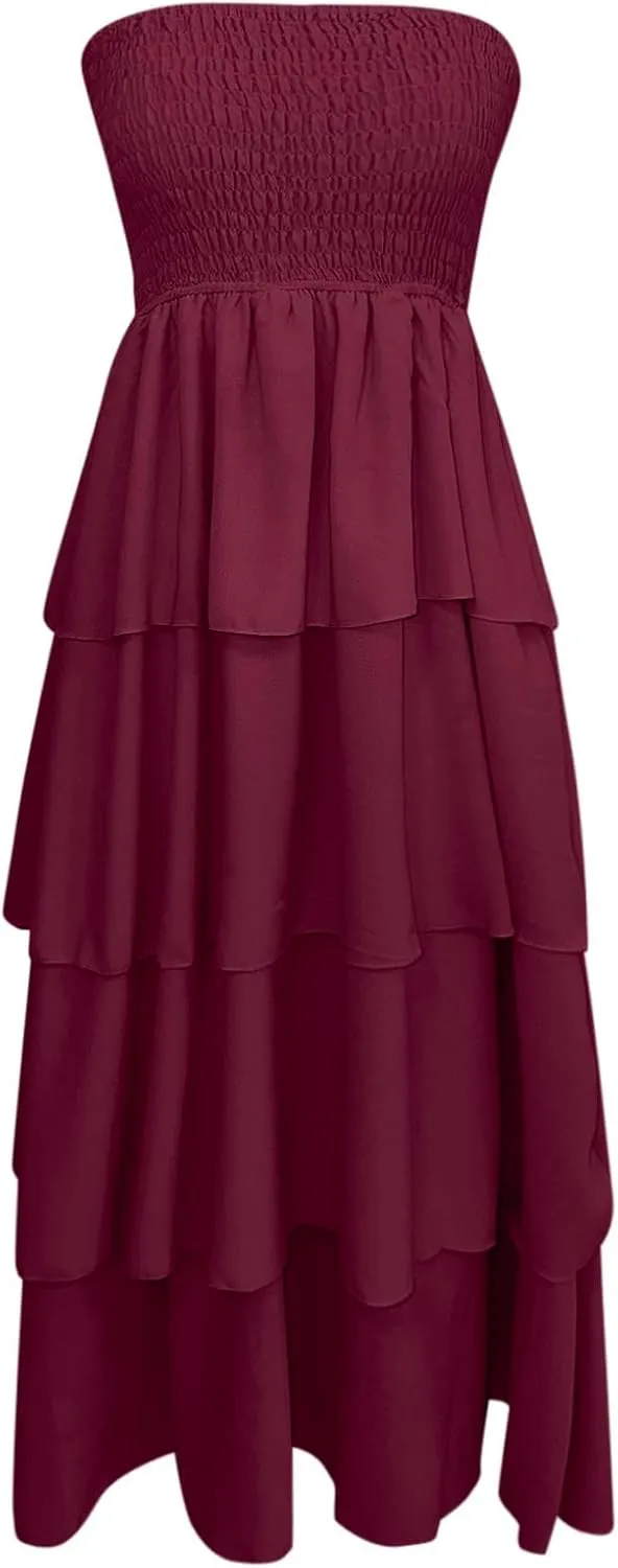 Women's Sexy Tank Top Maxi Long Dress Casual Sleeveless Summer Beach Dress